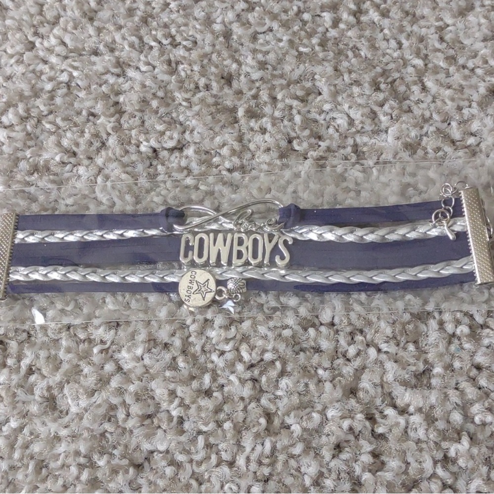 Cowboys NFL Team Bracelet Adjustable Chain NIP